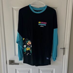 Disney Black and Teal Long Sleeve Kids Tee